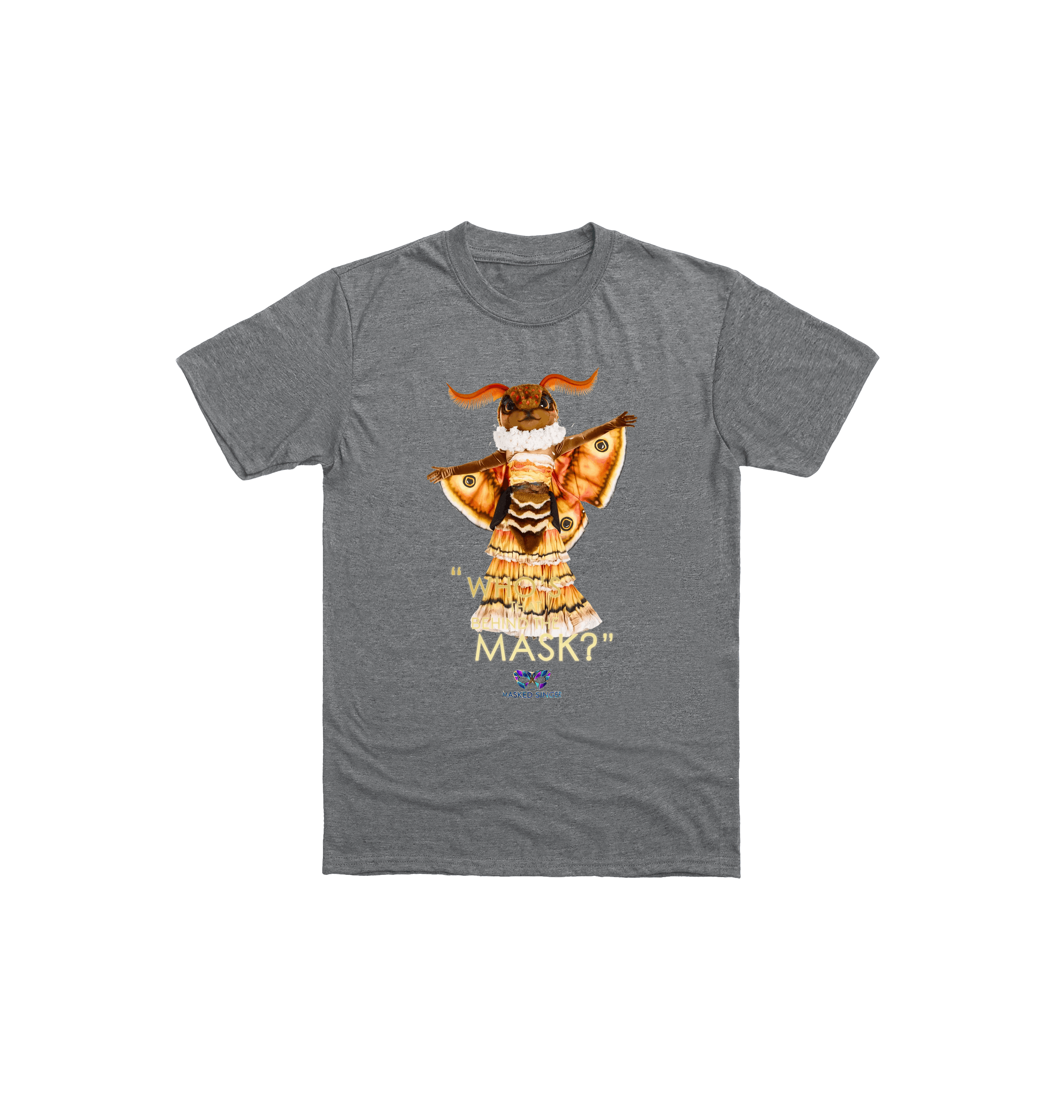 Graphite Heather Printed Kids T-Shirt Front